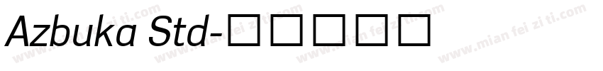 Azbuka Std字体转换